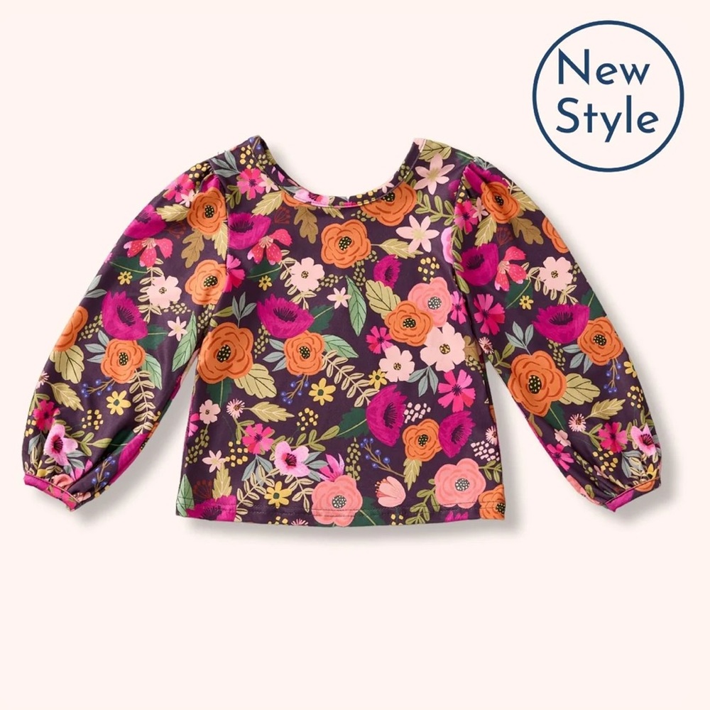 Colorful Floral Kids Blouse